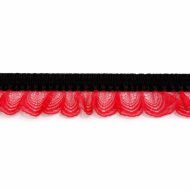 Single Edge Garter Elastic 251 - Black / Red
