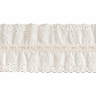 Broderie Anglaise Cambric Lace Trimming 2912DS - Cream