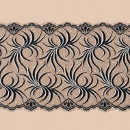 Serafina Chantilly Lace Trim - 853 - Black/White
