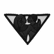 Cleopatra and The Pharaoh Egyptian Embroidered Satin Motif - Black 50 Pack